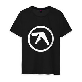 Мужская футболка хлопок с принтом Aphex Twin в Новосибирске, 100% хлопок | прямой крой, круглый вырез горловины, длина до линии бедер, слегка спущенное плечо. | intelligent dance music | драм энд бэйс | ричард дэвид джеймс | техно | эйсид | эмбиент