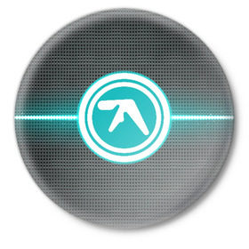 Значок с принтом Aphex Twin в Новосибирске,  металл | круглая форма, металлическая застежка в виде булавки | intelligent dance music | драм энд бэйс | ричард дэвид джеймс | техно | эйсид | эмбиент