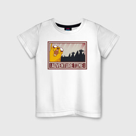 Детская футболка хлопок с принтом Adventure time в Новосибирске, 100% хлопок | круглый вырез горловины, полуприлегающий силуэт, длина до линии бедер | cartoon network | finn | jake | аdventure time | время приключений | джейк | катун | катун нетворк | ливнерог | марселин | пупырка | радугарог | финн