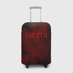Чехол для чемодана 3D с принтом LUCIFER (КРЫЛЬЯ) в Новосибирске, 86% полиэфир, 14% спандекс | двустороннее нанесение принта, прорези для ручек и колес | demons | lucifer | title | люцифер | надпись
