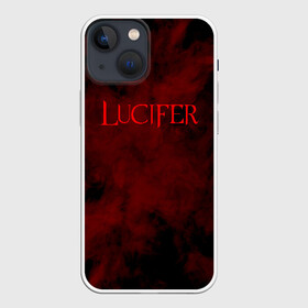 Чехол для iPhone 13 mini с принтом LUCIFER (КРЫЛЬЯ) в Новосибирске,  |  | demons | lucifer | title | люцифер | надпись