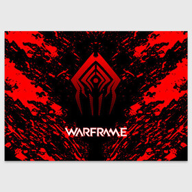 Поздравительная открытка с принтом РЮКЗАК WARFRAME RED STALKER в Новосибирске, 100% бумага | плотность бумаги 280 г/м2, матовая, на обратной стороне линовка и место для марки
 | Тематика изображения на принте: 2019 | fortuna | red stalker | stalker | warframe | варфрейм | лотос | сталкер | тэнно