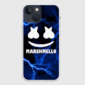 Чехол для iPhone 13 mini с принтом MARSHMELLO в Новосибирске,  |  | christopher comstock | dj | marshmello | music | диджей | клубная музыка | клубняк | крис комсток | маршмеллоу | музыка
