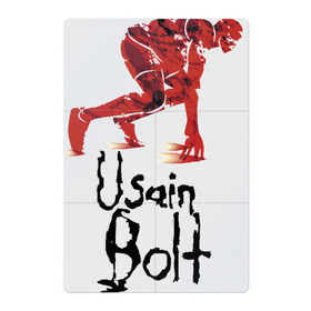 Магнитный плакат 2Х3 с принтом Usain Bolt в Новосибирске, Полимерный материал с магнитным слоем | 6 деталей размером 9*9 см | Тематика изображения на принте: athletics | jamaica | man | run | runner | sport | sportsman | usain bolt | легкая атлетика | мужчина | спорт | спортсмен | ямайка