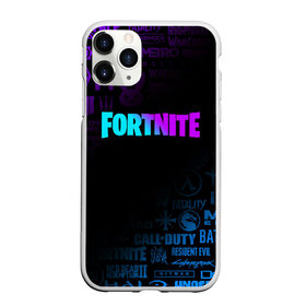 Чехол для iPhone 11 Pro Max матовый с принтом FORTNITE в Новосибирске, Силикон |  | Тематика изображения на принте: borderlands | call of duty | counter strike | cs go | dark souls | devil may cry | dmc | face | fallout | far cry | stalker | tes | the elder scrolls | the last of us | the witcher | warframe | watch dogs | варфрейм | ведьмак | масс эффект |