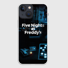 Чехол для iPhone 13 mini с принтом FIVE NIGHTS AT FREDDYS в Новосибирске,  |  | 5 ночей с фредди | animation | bonnie | chica | five nights at freddys | fnaf | foxy | freddy | funny | horror | scary | бонни | майк | пять | ужас | фнаф | фокси | фредди | чика | шмидт