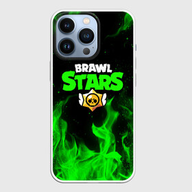 Чехол для iPhone 13 Pro с принтом BRAWL STARS | БРАВЛ СТАРС ЗЕЛЁНЫЙ ОГОНЬ в Новосибирске,  |  | Тематика изображения на принте: brawl stars | bull | colt | leon | stars | берли | бо | брок | ворон | джесси | динамайк | дэррил | кольт | леон | мортис | нита | пайпер | пенни | поко | пэм | рикошет | спайк | тара | фрэнк | шелли | эль примо