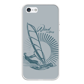 Чехол для iPhone 5/5S матовый с принтом Windsurfer в Новосибирске, Силикон | Область печати: задняя сторона чехла, без боковых панелей | surf | wind | wind surfing | windsurfing | винд серфинг | виндсерфинг | экстрим