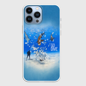 Чехол для iPhone 13 Pro Max с принтом Go Dive в Новосибирске,  |  | dive | diving | swim | swimming | synchronized swimming | водный спорт | дайвинг | плавание | пловец | синхронное плавание | спорт