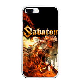 Чехол для iPhone 7Plus/8 Plus матовый с принтом Sabaton в Новосибирске, Силикон | Область печати: задняя сторона чехла, без боковых панелей | heavy | metal | power | sabaton | метал | пауэр | сабатон | хэви