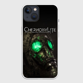 Чехол для iPhone 13 с принтом CHERNOBYLITE ПРОТИВОГАЗ в Новосибирске,  |  | anomaly | chernobyl | chernobylite | game | games | horror | logo | metro | stalker | symbol | аномалии | игра | игры | лого | логотип | метро | символ | сталкер | ужасы | хоррор | чернобылит | чернобыль