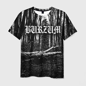 Мужская футболка 3D с принтом Burzum в Новосибирске, 100% полиэфир | прямой крой, круглый вырез горловины, длина до линии бедер | burzum | ghotic | варг викернес | мрак | тьма