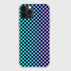 Чехол для iPhone 12 Pro Max с принтом Checkerboard Color в Новосибирске, Силикон |  | Тематика изображения на принте: checkerboard | gradient | бойчик | в клетку | в клеточку | градиент | клетка | музыка | орнамент | френдзона | шахматная доска | шашки