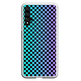 Чехол для Honor 20 с принтом Checkerboard Color в Новосибирске, Силикон | Область печати: задняя сторона чехла, без боковых панелей | checkerboard | gradient | бойчик | в клетку | в клеточку | градиент | клетка | музыка | орнамент | френдзона | шахматная доска | шашки