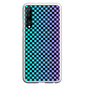 Чехол для Honor P30 с принтом Checkerboard Color в Новосибирске, Силикон | Область печати: задняя сторона чехла, без боковых панелей | checkerboard | gradient | бойчик | в клетку | в клеточку | градиент | клетка | музыка | орнамент | френдзона | шахматная доска | шашки