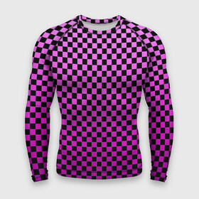 Мужской рашгард 3D с принтом Checkerboard Color в Новосибирске,  |  | checkerboard | gradient | бойчик | в клетку | в клеточку | градиент | клетка | музыка | орнамент | френдзона | шахматная доска | шашки