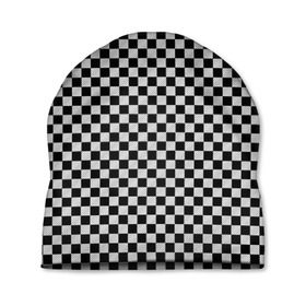 Шапка 3D с принтом Checkerboard Color в Новосибирске, 100% полиэстер | универсальный размер, печать по всей поверхности изделия | checkerboard | gradient | бойчик | в клетку | в клеточку | градиент | клетка | музыка | орнамент | френдзона | шахматная доска | шашки