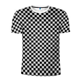 Мужская футболка 3D спортивная с принтом Checkerboard Color  в Новосибирске, 100% полиэстер с улучшенными характеристиками | приталенный силуэт, круглая горловина, широкие плечи, сужается к линии бедра | checkerboard | gradient | бойчик | в клетку | в клеточку | градиент | клетка | музыка | орнамент | френдзона | шахматная доска | шашки
