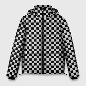 Мужская зимняя куртка 3D с принтом Checkerboard Color в Новосибирске, верх — 100% полиэстер; подкладка — 100% полиэстер; утеплитель — 100% полиэстер | длина ниже бедра, свободный силуэт Оверсайз. Есть воротник-стойка, отстегивающийся капюшон и ветрозащитная планка. 

Боковые карманы с листочкой на кнопках и внутренний карман на молнии. | checkerboard | gradient | бойчик | в клетку | в клеточку | градиент | клетка | музыка | орнамент | френдзона | шахматная доска | шашки