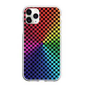 Чехол для iPhone 11 Pro Max матовый с принтом Checkerboard Color в Новосибирске, Силикон |  | checkerboard | gradient | бойчик | в клетку | в клеточку | градиент | клетка | музыка | орнамент | френдзона | шахматная доска | шашки