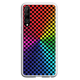 Чехол для Honor P30 с принтом Checkerboard Color в Новосибирске, Силикон | Область печати: задняя сторона чехла, без боковых панелей | checkerboard | gradient | бойчик | в клетку | в клеточку | градиент | клетка | музыка | орнамент | френдзона | шахматная доска | шашки