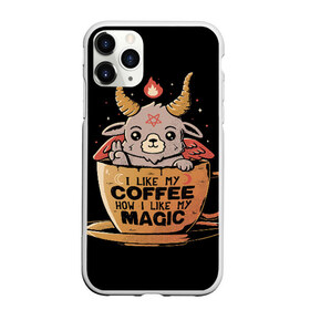 Чехол для iPhone 11 Pro матовый с принтом How I Like My Coffee в Новосибирске, Силикон |  | coffee | diy | espresso | how | like | lol | my | как | кофе | лол | мой | монстрик | рога | сделай сам | сказка | эспрессо