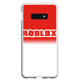 Чехол для Samsung S10E с принтом Roblox в Новосибирске, Силикон | Область печати: задняя сторона чехла, без боковых панелей | game | gamer | logo | minecraft | simulator | игра | конструктор | лого | симулятор | строительство | фигура