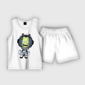 Детская пижама с шортами хлопок с принтом Кербанафт (+ лого на спине) в Новосибирске,  |  | Тематика изображения на принте: kerbal | ksp | nasa | program | space | кербала | корабль | космическая | космос | наса | планеты | полёты | программа | ракета | симулятор