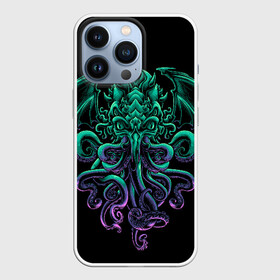 Чехол для iPhone 13 Pro с принтом Ктулху в Новосибирске,  |  | call | cthulhu | dagon | howard | lovecraft | monsters | mysticism | ocean | review | говард | дагон | зов | ктулху | лавкрафт | мистика | мифы | монстры | обзор | океан