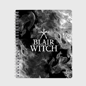Тетрадь с принтом BLAIR WITCH в Новосибирске, 100% бумага | 48 листов, плотность листов — 60 г/м2, плотность картонной обложки — 250 г/м2. Листы скреплены сбоку удобной пружинной спиралью. Уголки страниц и обложки скругленные. Цвет линий — светло-серый
 | blair witch | blair witch 2019 | blair witch игра | blairs witch | блэр | ведьмы | ведьмы из блэр