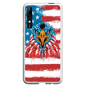 Чехол для Honor P Smart Z с принтом American Eagle в Новосибирске, Силикон | Область печати: задняя сторона чехла, без боковых панелей | Тематика изображения на принте: america | amerika | bird | eagle | flag | usa | америка | американский | орел | птица | соединенные | сша | флаг | штаты