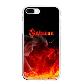 Чехол для iPhone 7Plus/8 Plus матовый с принтом Sabaton в Новосибирске, Силикон | Область печати: задняя сторона чехла, без боковых панелей | battle metal | primo victoria | sabaton | the art of war | the great war | группа | йоаким броден | латный ботинок | метал | пауэр | рыцарские доспехи | сабатон | собатон | хэви