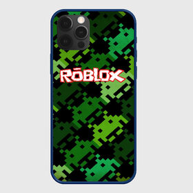 Чехол для iPhone 12 Pro с принтом ROBLOX в Новосибирске, силикон | область печати: задняя сторона чехла, без боковых панелей | game | gamer | logo | minecraft | roblox | simulator | игра | конструктор | лого | симулятор | строительство | фигура