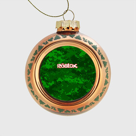 Стеклянный ёлочный шар с принтом ROBLOX в Новосибирске, Стекло | Диаметр: 80 мм | game | gamer | logo | minecraft | roblox | simulator | игра | конструктор | лого | симулятор | строительство | фигура