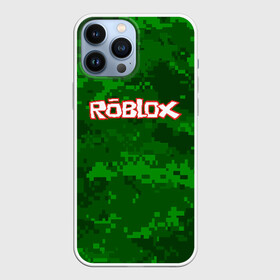 Чехол для iPhone 13 Pro Max с принтом ROBLOX в Новосибирске,  |  | game | gamer | logo | minecraft | roblox | simulator | игра | конструктор | лого | симулятор | строительство | фигура