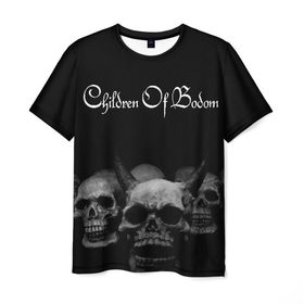 Мужская футболка 3D с принтом Children of Bodom в Новосибирске, 100% полиэфир | прямой крой, круглый вырез горловины, длина до линии бедер | bodom | children | death | melodic | metal | алекси лайхо | дети бодома | мелодик дэт метал | метал
