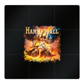 Магнитный плакат 3Х3 с принтом Hammerfall в Новосибирске, Полимерный материал с магнитным слоем | 9 деталей размером 9*9 см | Тематика изображения на принте: 