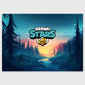 Поздравительная открытка с принтом Brawl Stars в Новосибирске, 100% бумага | плотность бумаги 280 г/м2, матовая, на обратной стороне линовка и место для марки
 | brawl | bs | fails | leon | stars | supercell | tick | бой | босс | бравл | броубол | бс | герои | драка | звезд | осада | сейф | старс | цель