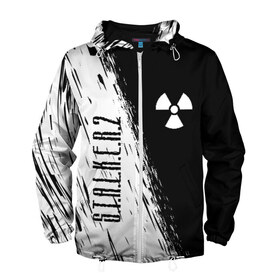 Мужская ветровка 3D с принтом S.T.A.L.K.E.R. 2 в Новосибирске, 100% полиэстер | подол и капюшон оформлены резинкой с фиксаторами, два кармана без застежек по бокам, один потайной карман на груди | bandit | chernobyl | pripyat | s.t.a.l.k.e.r. 2 | shadow of chernobyl | stalker | stalker 2 | бандиты | меченый | припять | сталкер | сталкер 2 | тени чернобыля | чернобыль | чистое небо