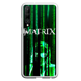 Чехол для Honor P30 с принтом Matrix в Новосибирске, Силикон | Область печати: задняя сторона чехла, без боковых панелей | keanu | matrix | reeves | the matrix | киану | матрица | морфиус | ривз