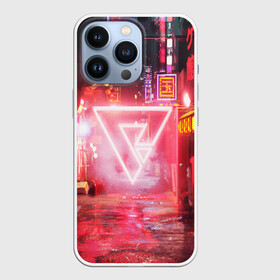 Чехол для iPhone 13 Pro с принтом КИБЕР НЕОН в Новосибирске,  |  | bright | colorful | cool | disco | music | music lover | retro | speaker | tape recorder | technique | vintage | винтаж | динамик | диско | магнитофон | меломан | музыка | неон | разноцветный | ретро | техника