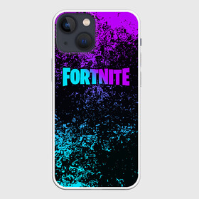 Чехол для iPhone 13 mini с принтом FORTNITE X в Новосибирске,  |  | fortnite | fortnite 2 | fortnite x маршмелло | ikonik | marshmello | ninja | ninja streamer | иконик | ниндзя | пили | фортнайт | фортнайт 2 | фортнайт глава 2