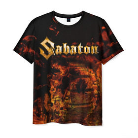 Мужская футболка 3D с принтом Sabaton в Новосибирске, 100% полиэфир | прямой крой, круглый вырез горловины, длина до линии бедер | heavy | metal | power | sabaton | метал | пауэр | сабатон | хэви