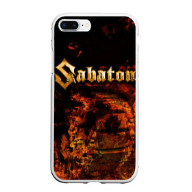 Чехол для iPhone 7Plus/8 Plus матовый с принтом Sabaton в Новосибирске, Силикон | Область печати: задняя сторона чехла, без боковых панелей | heavy | metal | power | sabaton | метал | пауэр | сабатон | хэви