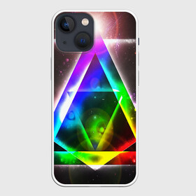 Чехол для iPhone 13 mini с принтом ИЛЛЮМИНАТЫ в Новосибирске,  |  | bright | colorful | cool | disco | music | music lover | neon | retro | space | speaker | tape recorder | technique | vintage | винтаж | диско | космос | музыка | неон | ретро | ретро неон | техника