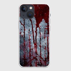 Чехол для iPhone 13 mini с принтом Кровь на металле в Новосибирске,  |  | blood | bloody | horror | texture | абстракция | брызги | в крови | краска | красная краска | кровавая | кровь | текстура | ужас