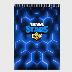 Скетчбук с принтом BRAWL STARS в Новосибирске, 100% бумага
 | 48 листов, плотность листов — 100 г/м2, плотность картонной обложки — 250 г/м2. Листы скреплены сверху удобной пружинной спиралью | brawl stars | bull | colt | leon | stars | берли | бо | брок | ворон | джесси | динамайк | дэррил | кольт | леон | мортис | нита | пайпер | пенни | поко | пэм | рикошет | спайк | тара | фрэнк | шелли | эль примо