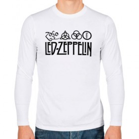 Мужской лонгслив хлопок с принтом Led Zeppelin в Новосибирске, 100% хлопок |  | led | led zeppelin | блюз | группа | джимми пейдж | джон генри бонэм | джон пол джонс | лед зепелен | лед зеппелин | метал | роберт плант | рок | тяжелый | фолк | хард | хардрок | хеви | хевиметал