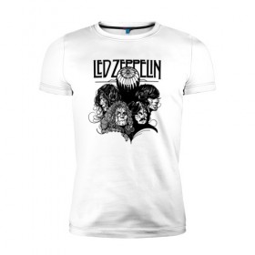 Мужская футболка премиум с принтом Led Zeppelin в Новосибирске, 92% хлопок, 8% лайкра | приталенный силуэт, круглый вырез ворота, длина до линии бедра, короткий рукав | led | led zeppelin | блюз | группа | джимми пейдж | джон генри бонэм | джон пол джонс | лед зепелен | лед зеппелин | метал | роберт плант | рок | тяжелый | фолк | хард | хардрок | хеви | хевиметал