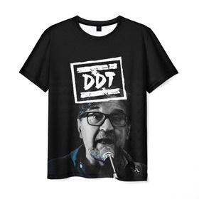 Мужская футболка 3D с принтом ДДТ в Новосибирске, 100% полиэфир | прямой крой, круглый вырез горловины, длина до линии бедер | ddt | rock | ддт | рок | русский рок | юрий шевчук